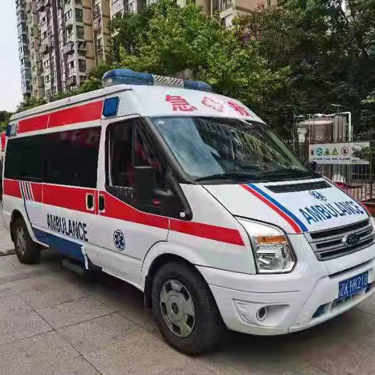 千阳长途救护车护送病人返乡
